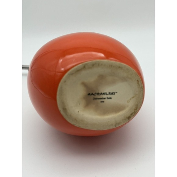 Rachel Ray Evoo Olive Oil Dispenser Cruet Orange Stoneware 24 Oz - Picture 5 of 5